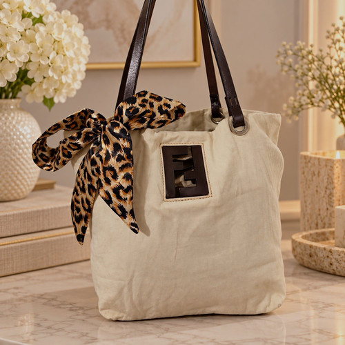 Borsa tracolla fendi avorio - a,
