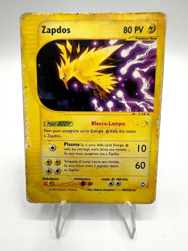 Carta pokemon zapdos set - carta,