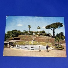 CATANIA VILLA BELLINI E VASCA DEI CIGNI VIAGGIATA CARTOLINA A COLORI