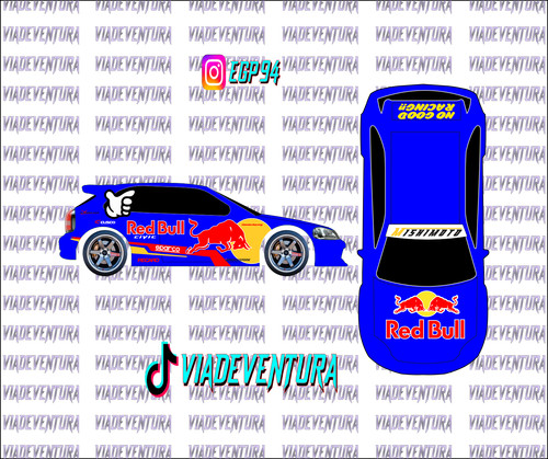 Redbull ek9 civic - redbull,