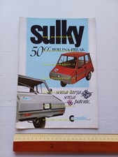 Casalini Sulky 50 Berlina - Break 1986 depliant ITALIANO microauto originale