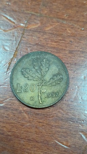 Rara moneta lire - moneta, 1957