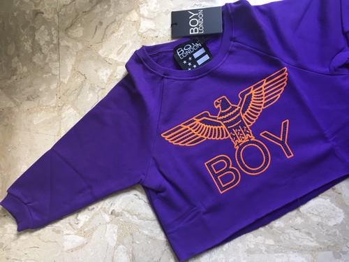 Felpa crop top - crop, viola