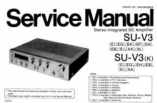 TECHNICS SU-V3, SU-V3K Service Manual Repair Schematic Schaltplan Techniques