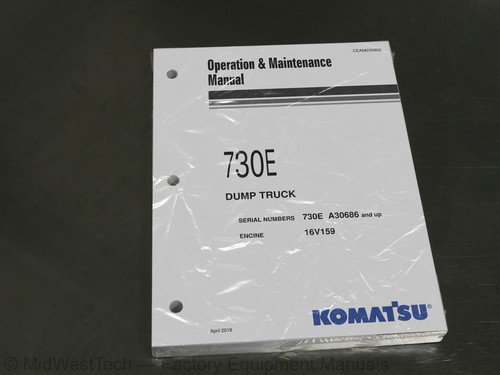Komatsu 730e dumper - dumper, manuale