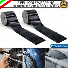 2 x PELLICOLA NERO LUCIDO PER