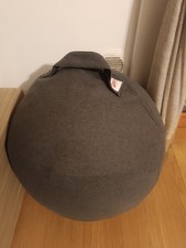 Fitball SISSEL taglia 2 - 65cm grigia + Fodera Grigia spessa + pompa gonfiaggio