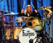 Taylor Hawkins Foo Fighters batterista firmato foto 8x10 ristampa autografata