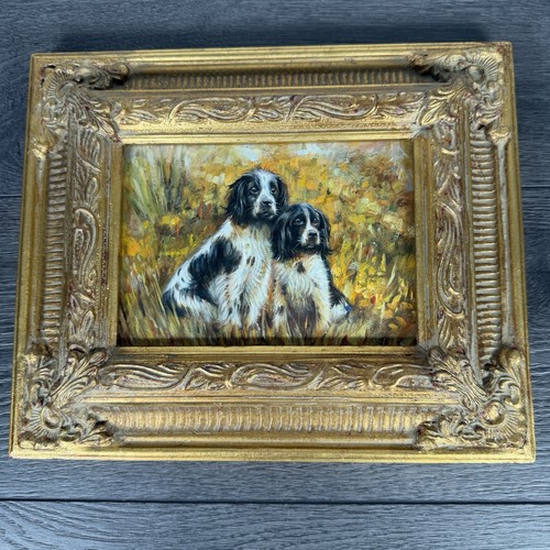 Dipinto olio vintage - , springer