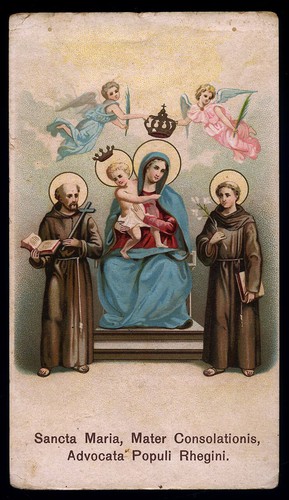 Antico santino cromo holy - santino, cromo-holy