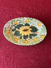 Piatto vassoio ovale ceramica artigianale dipinto a mano