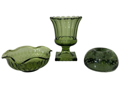 Trio vetro avocado vaso - in,
