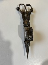 Antico piatto candela snuffer