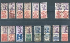 Italia Regno 1924-25, Selezione di Francobolli Pubblicitari nuovi e con annulli