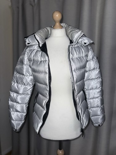 Moncler giacca donna argento