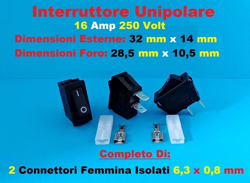 Interruttore unipolare - , a