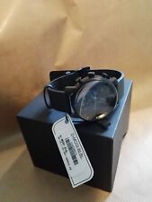 MVMT HAU Chronograph D-MC02-BLBL black cinturino in pelle nero, mai indossato, come nuovo