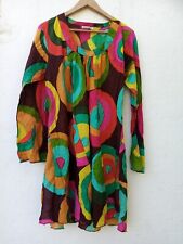 ?? Mini abito tunica boho abito hippie taglia unica anni 70 Goa Bali Ibiza