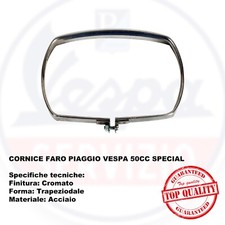 GHIERA CORNICE FARO VESPA 50 - CROMATA