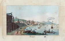 Napoli Italia Veduta Incisione