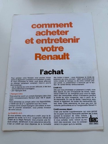 Renault brochure 1971 - renault, r4