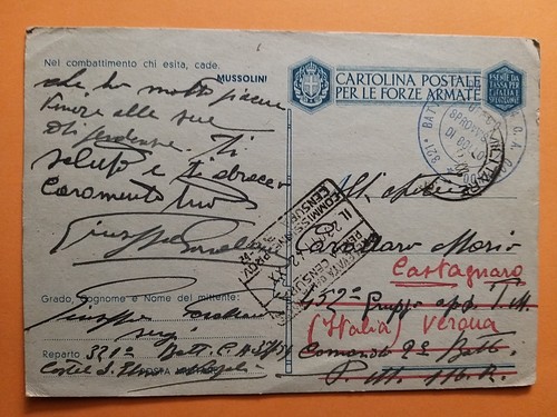 Cartolina postale per forze - cartolina,