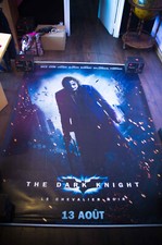 IL CAVALIERE OSCURO 🎬 Advance francese enorme banner vinile poster film originale 2009