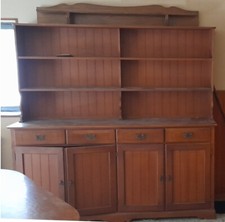 Antico armadio credenza libreria in massiccio legno di noce