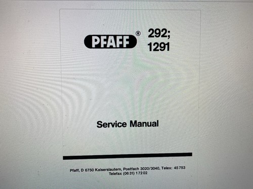 Pfaff 1291 manual digital - manual,