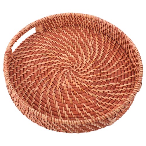 Vassoio rotondo rattan - vassoio,