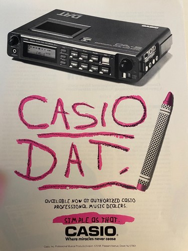 Casio dat pubblicità stampa - dat,,