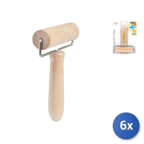 Rulli stendipasta legno - 6x,