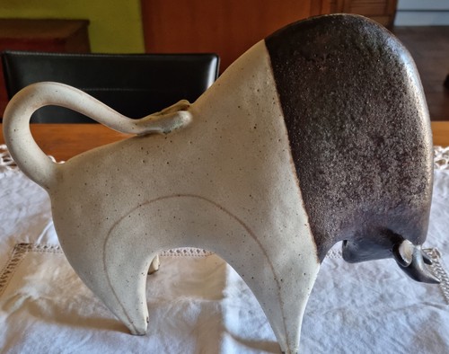 Scultura toro ceramica - scultura,