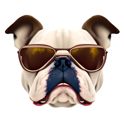 Adesivi auto bulldog inglese - auto,