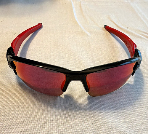 Oakley flak rosso e nero - oakley,