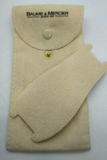 SACCHETTO PER OROLOGI BAUME&MERCIER VELLUTO 7X13.5mm CON PATTINA E BOTTONCINO