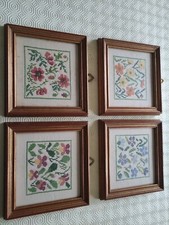 Lotto Quattro Quadri Punto Croce