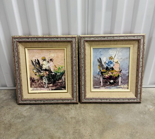 Dipinti vintage con cornice - dipinti,