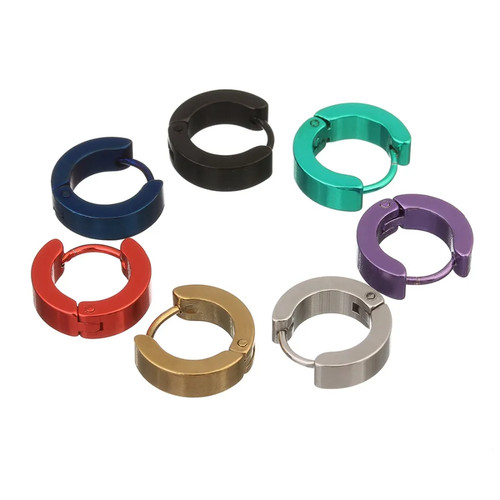 Orecchini cerchio acciaio inox - cerchio,