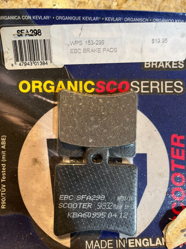 Ebc sfa298 brake pads - ebc,
