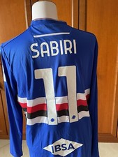 maglia calcio Sampdoria Seria A N 11 Sabiri Banca Ifis Macht Worn