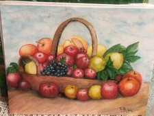 Quadro cesto frutta - di, frutta"