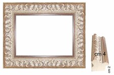 Cornice in legno Argento classico per quadri,foto,stampe dipinti Spessore  cm 4