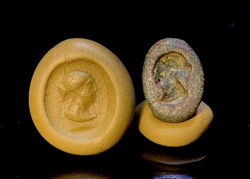 Antica lunetta anello romana - lunetta,