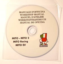 CD MANUALE OFFICINA e AGGIORNAMENTI CAGIVA MITO - RACING - MITO 2- EV  1990-1995