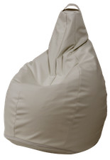 FODERA POLTRONA SACCO POUF POUFF PUFF BEANBAGS IN ECOPELLE BEIGE