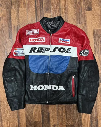 Giacca pelle moto honda - moto,