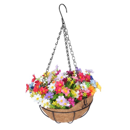 Cesto fiori finti - fiori,