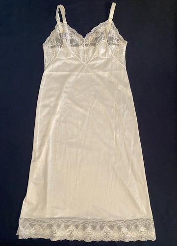 Vintage komar full slip white - vintage,