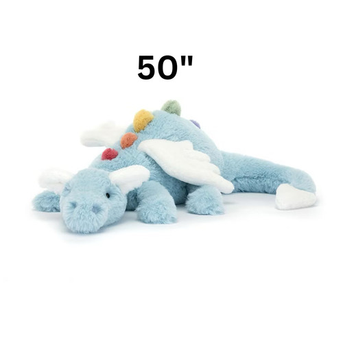 Bambola jellycat blue dragon - blue,